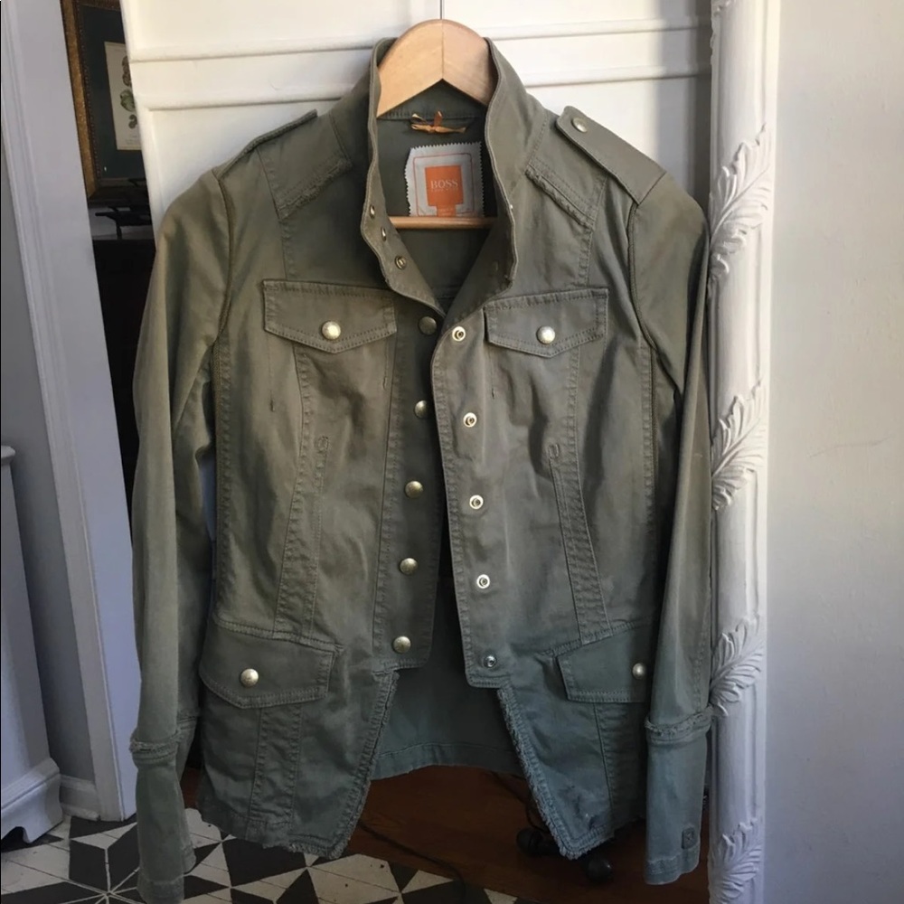 Olive green jacket Hugo boss size xs